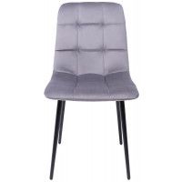 Стул Алвест AV 406-N темно-серый бархат H-15/черный купить в Минске